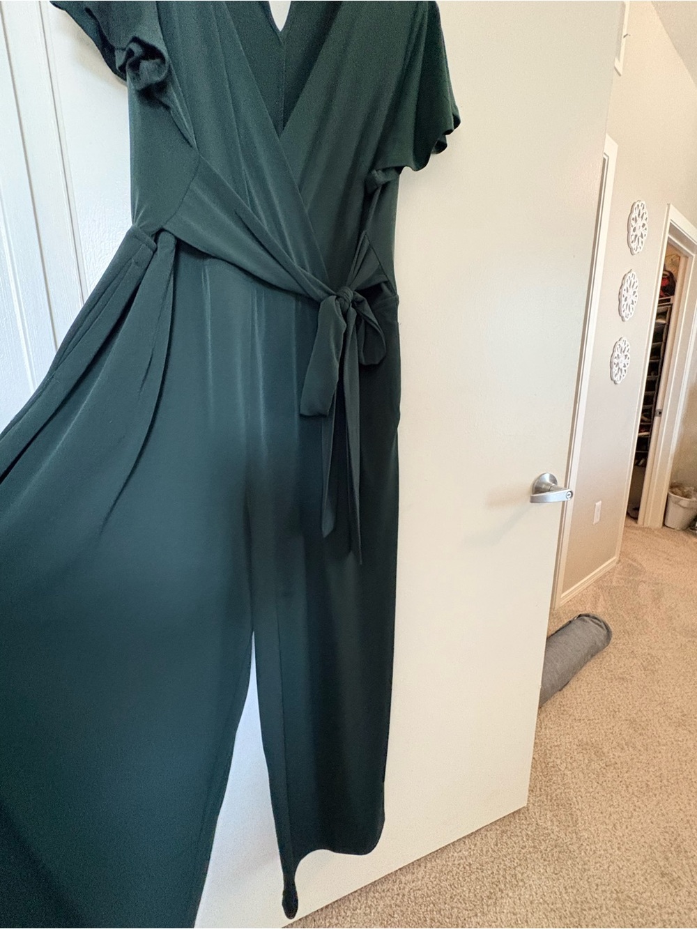 Lane Bryant Teal Wide-Leg Jumpsuit